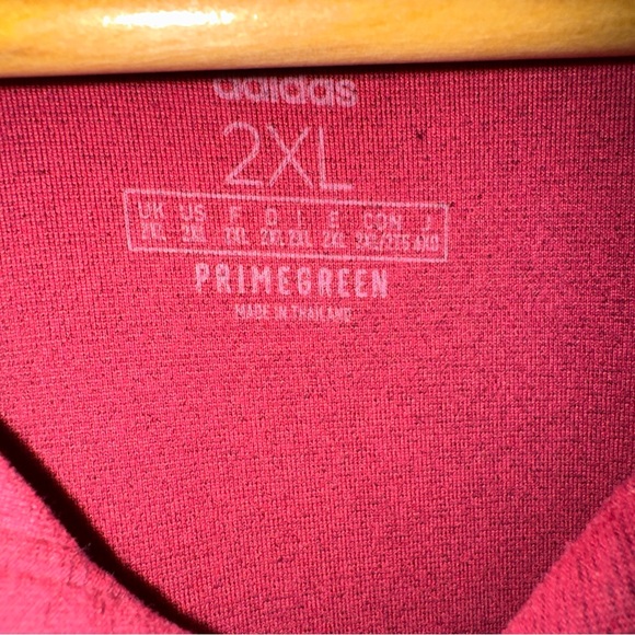 Adidas Golf Polo PrimeGreen Purple Short Sleeve 2XL Highland Country Club - Picture 5 of 8